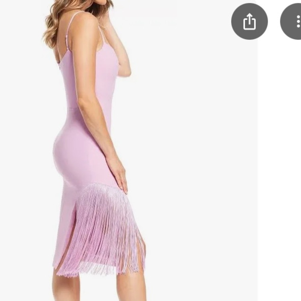 Dress the Populationn. NWT. Lilac Rory Dress with fringe detail. Xs